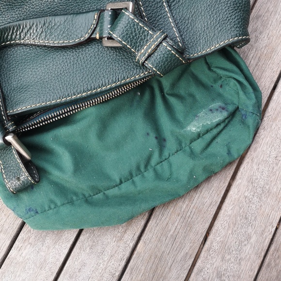 Rabeanco green leather bag - Picture 10 of 15